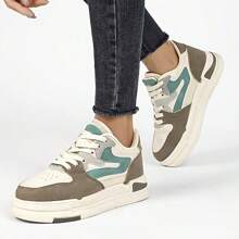 Four Seasons Men's Outdoor Fashion Board Shoes Student Shoes - 綠色 - 查看 7