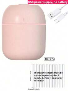 RAF 1 Multi Color Ambient Light Portable Mini Humidifier And Fragrance Diffuser USB Power, Vehicle And Household Dual Spray, Capacity 7.04oz/220ml (Excluding Essential Oil),Umidificador De Ar
