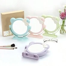 Miroir double face Miroir double face de dessin animé Miroir double face de bureau Miroir cosmétique Miroir cosmétique de comptoir