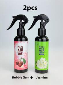 1 peça/2 peças, Purificador de Ar com 9 Fragrâncias, Aromatizador de Ar Forte para Casa, Carro e Roupas, Spray Purificador de Ar, Deixa o Ar Fresco e Remove Odores, Acalma as Emoções, Cria uma Atmosfera Romântica, Disponível em Fragrâncias de Cereja, Baunilha, Chiclete de Bolha e Outras, Adequado para Casa, Escritório, Carros, Banheiros, Salas de Estar, Quartos, Ambientes com Animais de Estimação, Festas, Casamentos