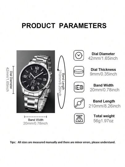 Pc Horloge Business, Sport, Calendar Digital Dial Quartz Perfect Everyday Wear, Birthday s, Parties, Holiday Gatherings, As The Ideal Yourself Or Friends Boxes Not Included view 3