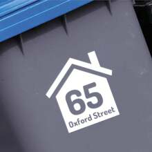 Papa Prints Pack Of 1/3/5 Bin Numbers For Wheelie Bins Personalized Wheelie Bin Stickers Numbers Waterproof Bin Stickers For Wheelie Bins - Multicolor - View 40