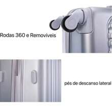 Mala De Viagem Pequena / Média 8KG 10KG 18KG Com Zíper Expansível Rodinhas 360 Removíveis Bagagens De Mão Bordo