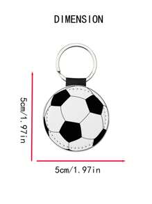 1pc Personalized Sublimation Keychain DIY Craft Kit Round Keychains For Everyone PU Leather Blanks Key Ring,Custom Name AndBall Pattern Gift. Ideal For Him, Her,Boyfriend,Girlfriend,Dad,Mom,Family,Friends, Wife, Husband,Pet, For Anniversaries,For Valentine's Day,For Christmas,For Mother's Day,For Father's Day For Holiday Gifts And Party Favors.