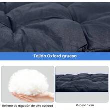 Cama Plegable Portátil, Cama de Camping Plegable, 4 Posiciones Ajustables, Catres Plegables de Equipado con Cojines y Almohadas de Algodón, Universal para Ocio en Interiores, Camping y Viajes - Negro - Ver 2