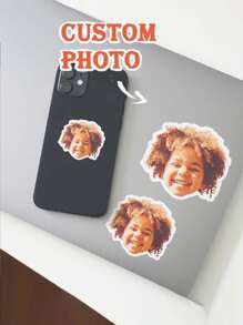 Custom Face Stickers, Vinyl Photo Stickers, Personalised Stickers, Custom Pet Stickers, Laptop Decal, Laptop Stickers, Phone Stickers