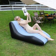 Inflatable Deck Chair, Inflatable Lounger Beach Air Sofa Chair Slouchy Lounge Sofa For Indoor Living Room Bedroom, Outdoor Travel Camping Picnic - Multicolor - View 10