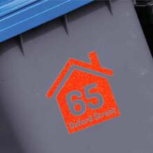 Papa Prints Pack Of 1/3/5 Bin Numbers For Wheelie Bins Personalized Wheelie Bin Stickers Numbers Waterproof Bin Stickers For Wheelie Bins - Multicolor - View 41
