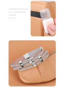 Heel Grips No-Slip Anti-Slip Straps Adjustable Shoe Laces Elastic Bands For Women High Heels And Sandals - Multicolor - View 10