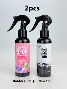 1 peça/2 peças, Purificador de Ar com 9 Fragrâncias, Aromatizador de Ar Forte para Casa, Carro e Roupas, Spray Purificador de Ar, Deixa o Ar Fresco e Remove Odores, Acalma as Emoções, Cria uma Atmosfera Romântica, Disponível em Fragrâncias de Cereja, Baunilha, Chiclete de Bolha e Outras, Adequado para Casa, Escritório, Carros, Banheiros, Salas de Estar, Quartos, Ambientes com Animais de Estimação, Festas, Casamentos