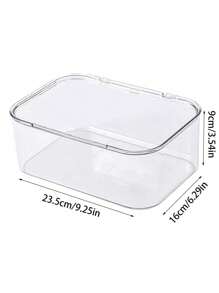 Jewelry Storage Box, Flip-Top Transparent Dust-Proof Box, Suitable For Hair Clips, Headbands, Elastic Bands Desktop Organizer, Stackable Drawer Storage Box, Vanity, Bathroom, Girlfriend Gift, Christmas Gift