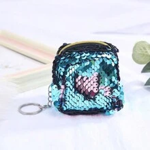 1 件/5 件/10 件多色零钱包双色亮片零钱袋迷你包钥匙包小包，波西米亚风 - 彩色 - 查看 17