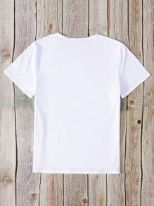 Love Dog Printed Fashion, Simplicity, Spring And Summer New Versatile Women's Casual Round Neck T-Shirt