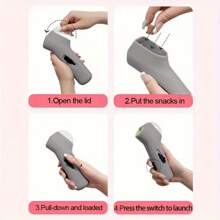 Pet Treat Launcher - Plastic, Ergonomic Handle, Battery-Free