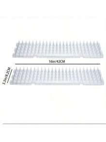 High-Quality Transparent Plastic Outdoor Bird Repellent Spikes And Anti-Cat Spikes Equipped With Elongated Protection Nails, Perfectly Suited For Both Indoor And Outdoor Environments To Guard Against Pigeons, Squirrels And Cats, Along With A Sturdy Anti-Cat Spike Mat For Thorough Protection. - Multicolor - View 3