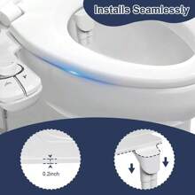 Bidet Fresh Water Dual Spray Kit Non Electric Toilet Seat Attachment Cold Wash Bathroom Decor Summer