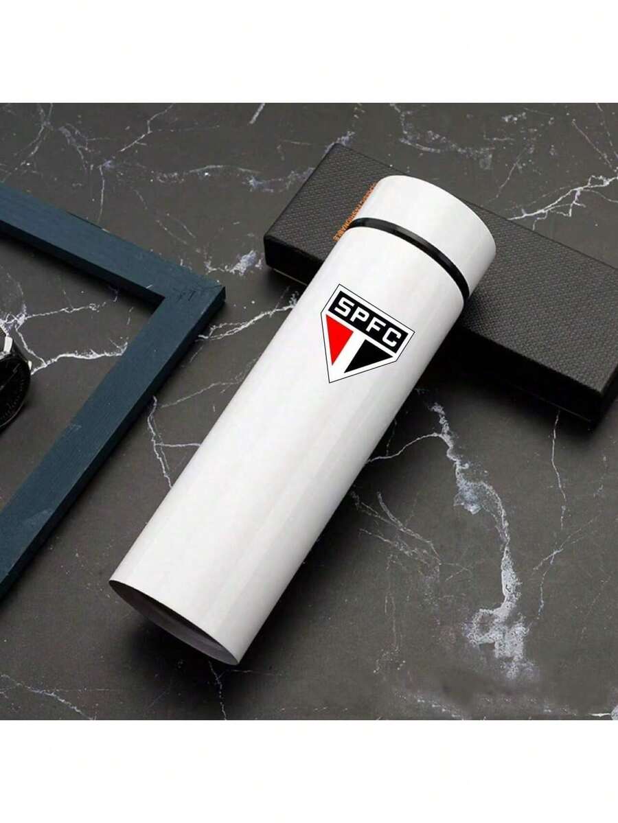 Personalized Football Team Bottle With Led Digital Temperature Meter 500ml - 聖保羅布蘭科 - 查看 1