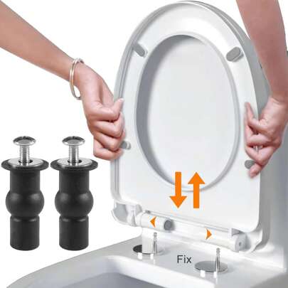 2/4/6 piezas Kit de fijación universal de pernos de expansión con tuercas fijas para asiento de inodoro de acero inoxidable, ajuste de apertura de 14 mm a 18 mm, accesorios y herramientas de baño para el hogar