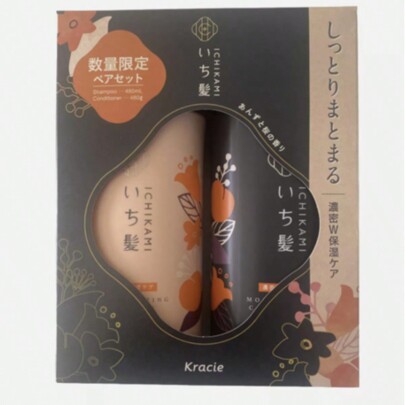 KRACIE Ichikami Moisture Shampoo  Conditioner Set  Hydrate  Nourish Hair 480ml  480g