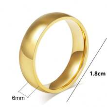 4pcs Stainless Steel Couple Rings, 4mm/6mm/8mm Diameter 1.8cm, Suitable For Valentine's Day Gifts,Mom,Mother,Mother's Day,Gift