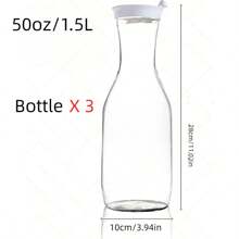 6 Packs 13.6 OZ (400 Ml) Clear PET Plastic Juice Bottles With Black Lids- Plastic Smoothie Bottles Ideal For Juice, Milk And Other Beverage,Empty Plastic Juice Bottles With Leak-Proof Caps Clear Water Bottle, For Outdoor, Camping