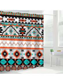 1pc/4pcs Easter Themed Shower Curtain, Easter Decoration For Autumn/Winter, Polyester Bathroom Set With 12 Hooks, Anti-Slip Bath Mat, U-Shaped Toilet Seat Cover, Home Decor
