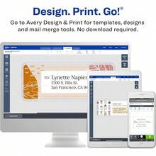 Half-Sheet Printable Shipping Labels, 5.5" X 8.5" Customizable Stickers, White, 50 Blank Mailing Labels, Great For Mailing, Shipping, Organizing, And More (8126) - 250個標籤 - 查看 11