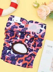 3片装可重复使用随机印花女狗尿布 - 彩色 - 查看 9