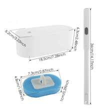 Toilet Brush Bathroom Toilet Bowl Disposable With Refill - trắng - Xem 3