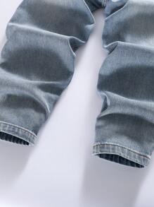 Boys' Ripped Distressed Denim Jeans, Casual All Season Pants For Toddler & Big Kids