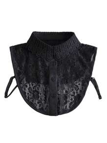 1pc Fake Collar Lace Detachable Dickey Collar Shirt Half Shirt Artificial Fake Collar