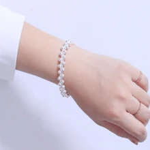 1 Exquisite 925 Sterling Silver Bracelet - A Simple, Elegant, And Versatile Women's Jewelry - Perfect For Daily Wear, Gift Giving, And Special Occasions - White - View 5
