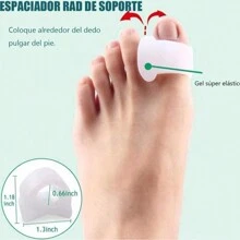 1Par Corrector De Juanetes Hallux Valgus Dedos Pies - Blanco - Ver 1
