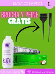 Kuul Funny Color Reflects Metallic Hair Dye Kit 90 Ml Natural + Peroxide 20 Vol - 10.22 intense pearlescent extra light blonde - View 2