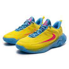 Nike GIANNIS IMMORTALITY 4 (GS) 篮球鞋，男女童缓震运动鞋，球场训练运动鞋 - 閃電藍/透明粉/大學藍 - 查看 3