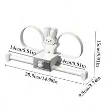 1/2pcs Wall Mounted Hair Accessories Storage Rack Punch Free Hair Hoop Hair Tie Hair Clip Hairband Display Stand Barrettes Organizer