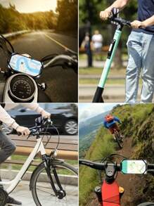 1Set 360 Degree Rotating Bracket Silicone Bracket Silicone Rod Type Suitable For All Mobile Phone Brackets, Shock-Absorbing Soft Silicone Brackets, Suitable For Bicycles, Motorcycles, Carts, Outdoor Sports, Camping, Fitness And Exercise - Multicolor - View 5