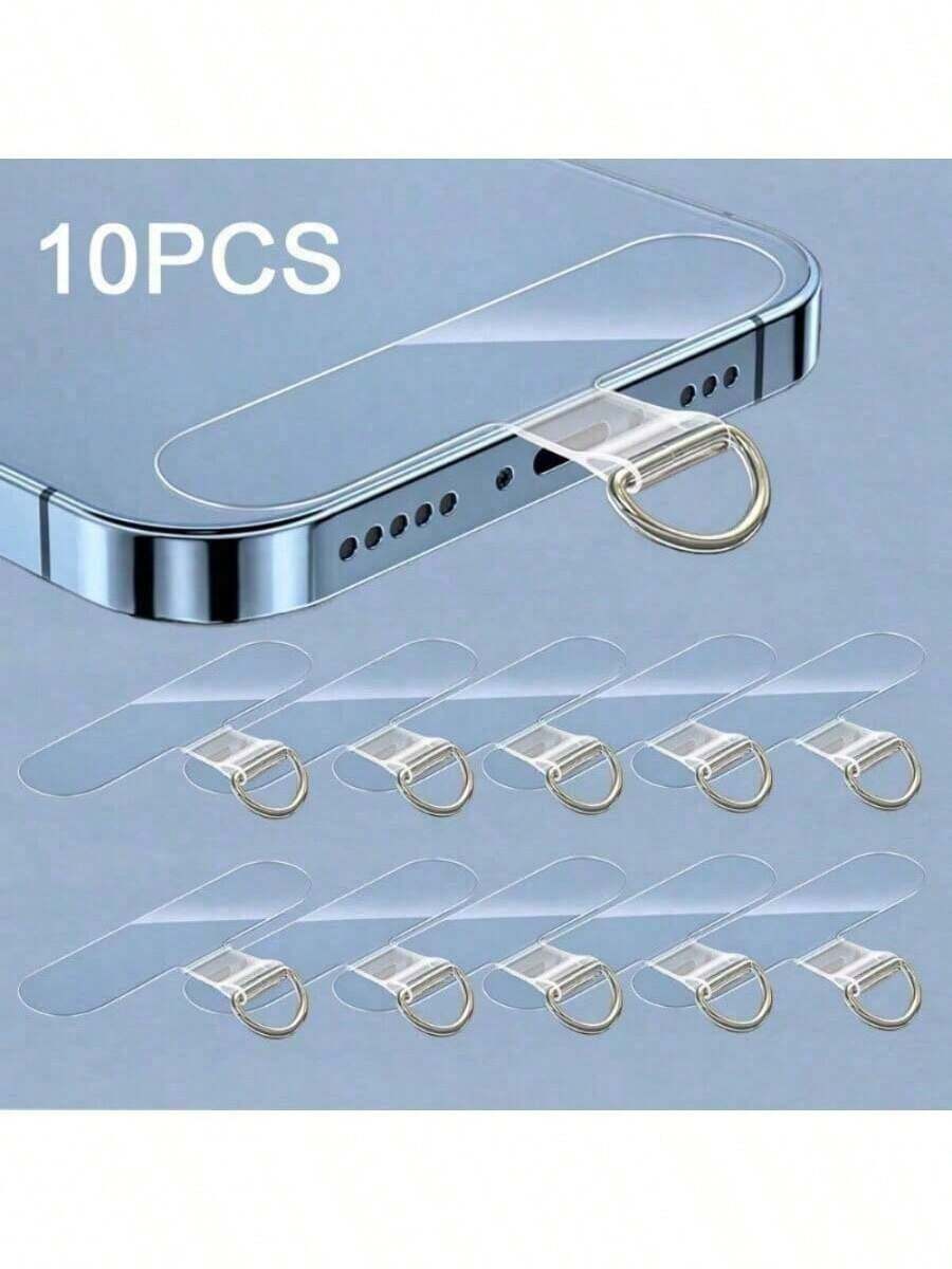 10pcs Universal Phone Lanyard String, Detachable Hanging Strap With Card Slot For Smartphone Accessories - Multicolor - View 1