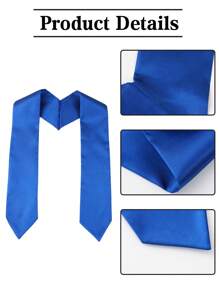 1 件蓝色毕业斗篷披肩、2025 年毕业季派对装饰用品、毕业快乐派对礼物祝贺毕业派对服装装饰、毕业典礼摄影道具 - 藍色 - 查看 7