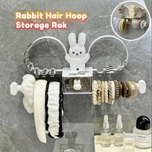 1/2pcs Wall Mounted Hair Accessories Storage Rack Punch Free Hair Hoop Hair Tie Hair Clip Hairband Display Stand Barrettes Organizer