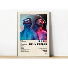 1pc Singer Two Brothers By PNL Music Album Cover Poster And Printed Wall Art Pictures Canvas Painting Home Decor Gift No Frame