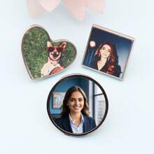 1/3/5 Stücke, gestalten Sie Ihr eigenes Design Button Anstecker Pin mit individuellem Text/ Logo/ Foto, verschiedene Formen zur Auswahl, personalisierter Text Anstecker, individuelle Broschen Pins, personalisierte Rucksack Knopf Accessoires, individuelle Tasche Accessoires Anstecker, Hochzeitsgeschenk, Jahrestags-Geschenk