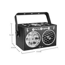 Oświetlenie imprezowe DJ Disco Light Inteligentny pilot zdalnego sterowania Sterowanie głosowe Zasilanie USB Wielokolorowe światło projekcyjne Nadaje się do dyskoteki KTV Bar Party Karnawał Urodziny Rodzinna rozrywka Taniec w pomieszczeniach Nowy Rok Wiosenny Festiwal Boże Narodzenie Halloween