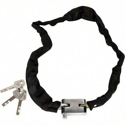 Chain Lock 1m Bicycle Heavy Duty Chain Lock High Security Anti-Theft Lock Universal Motorbike Padlock