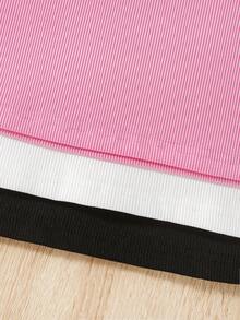 3pcs/Set Tween Girls Casual Ribbed Tank Top, Breathable & Comfortable, Spring/Summer - Multicolor - View 7