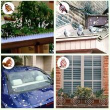 High-Quality Transparent Plastic Outdoor Bird Repellent Spikes And Anti-Cat Spikes Equipped With Elongated Protection Nails, Perfectly Suited For Both Indoor And Outdoor Environments To Guard Against Pigeons, Squirrels And Cats, Along With A Sturdy Anti-Cat Spike Mat For Thorough Protection. - Multicolor - View 6
