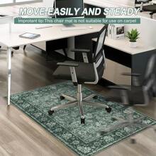 Office Chair Mat For Hardwood Floor/Tile Floor, 36"X48"Desk Chair Mat For Hard Floors, Rug Protectors For Office Chairs, Anti-Slip Floor Protector Rug - Green - View 6