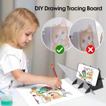 Optical Drawing Board, Portable Optical Tracing Board, Image Tracing Board Drawing Projector Light Copy Pad, Easy Tracing Drawing Sketching Tool - Multicolor - View 7