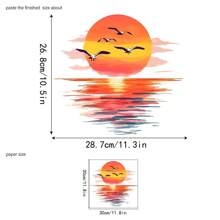 1 件乡村小路花卉墙贴，适用于卧室和客厅，清新装饰房间装饰家居装饰墙壁装饰浴室装饰卧室装饰房间装饰用品客厅装饰房屋装饰家居装饰客厅墙纸贴纸壁纸墙贴