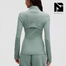 Lululemon Define Jacket Nulu Women's Lightweight, Full Zip Running Track Jacket-For Yoga Gym Running-Sweat-Wicking-Yoga-All Seasons Sport-Spring/Summer-Autumn/Winter-Mother's Day Gifts-Father's Day Gift - Crater Blue - 查看 3